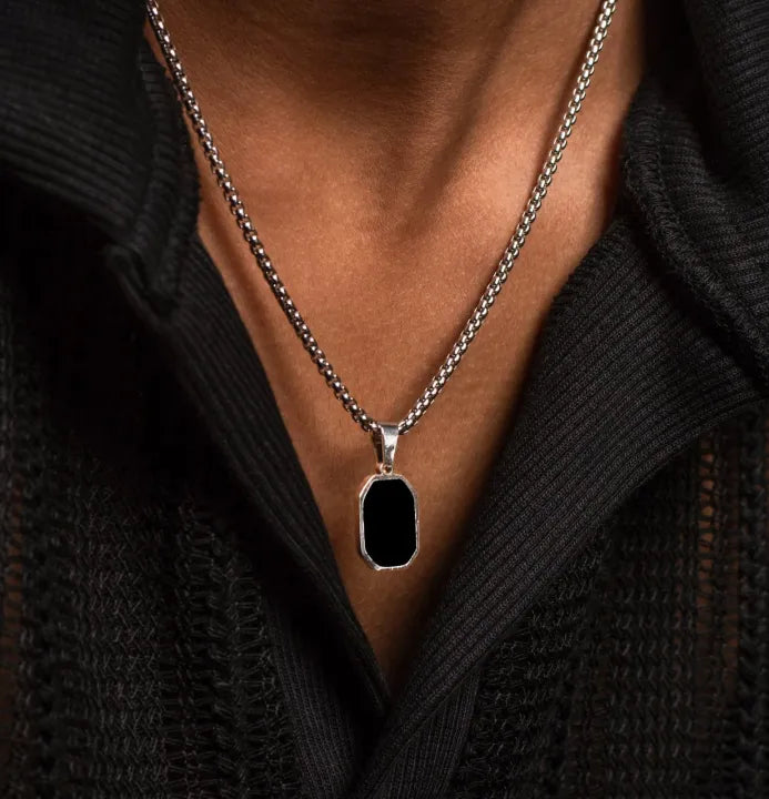 Classic Black Stone Pendant
