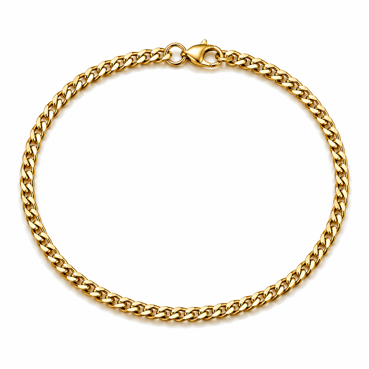Vnox Bracelet 3mm (Gold)