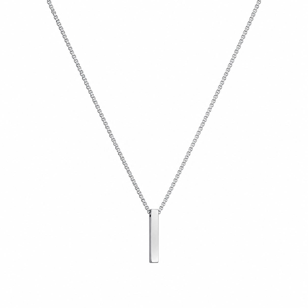 Bar Necklace Silver
