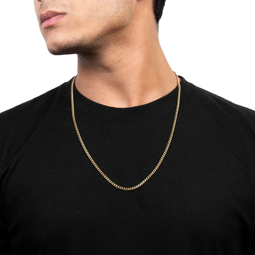 Curb Chain 2.5mm (Gold)