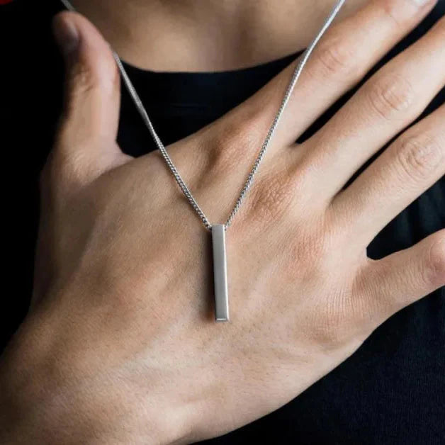 Bar Necklace Silver