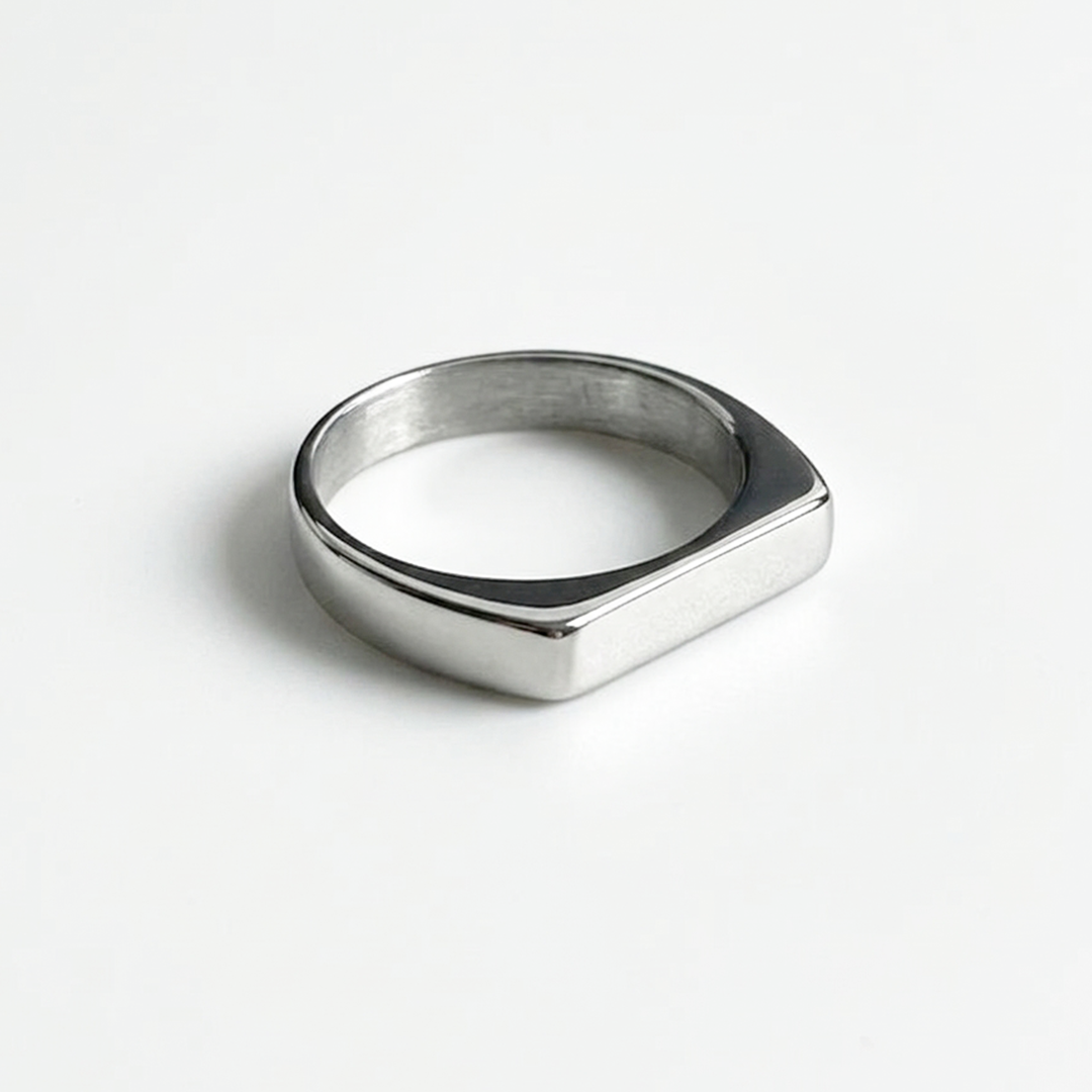 Signet Silver Ring 6mm