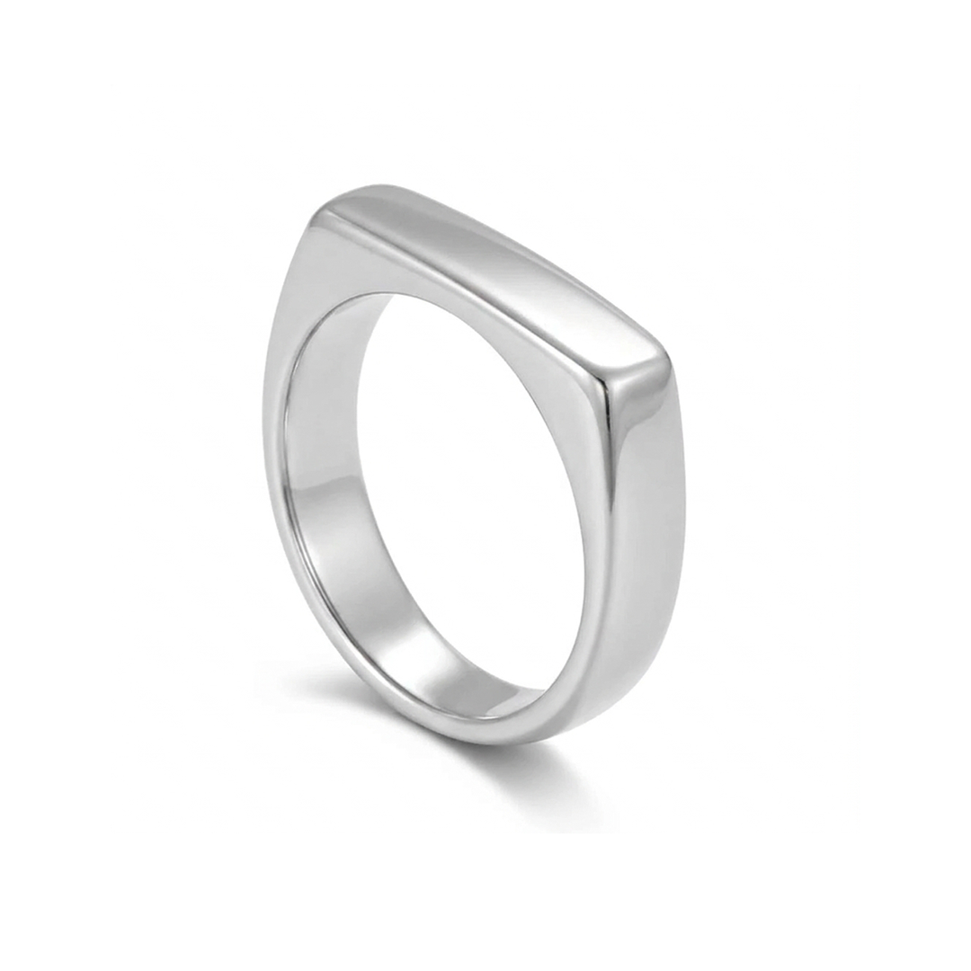 Signet Silver Ring 6mm