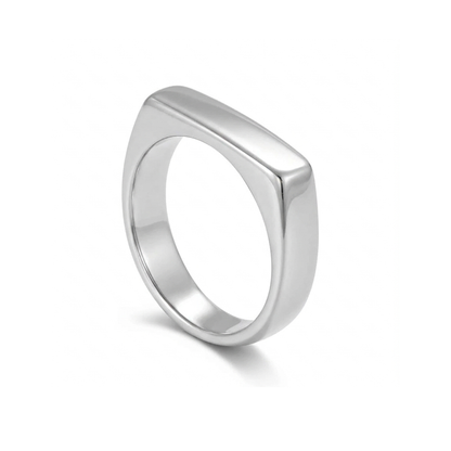 Signet Silver Ring 6mm