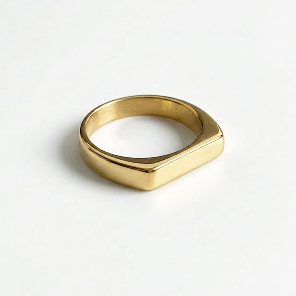 Signet Golden Ring 6mm